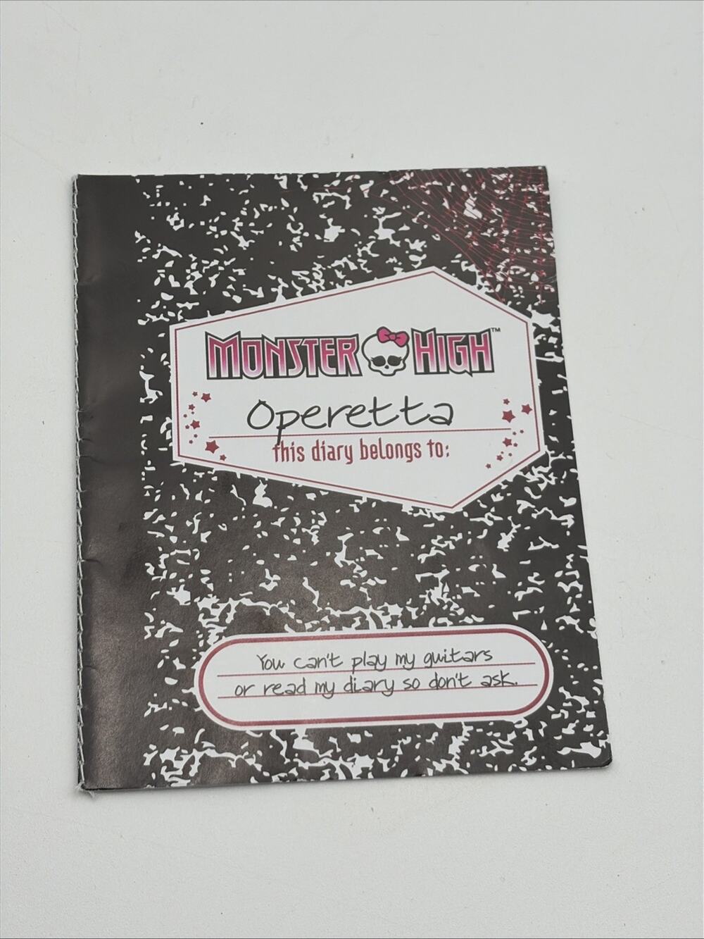 Original Monster High Operetta Diary Journal Book